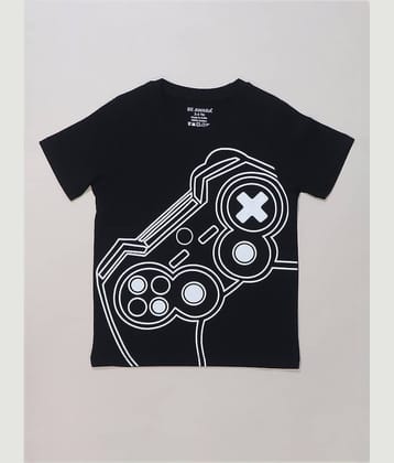 Be Awara Pack of 1 Boys Cotton T-Shirt ( Black )