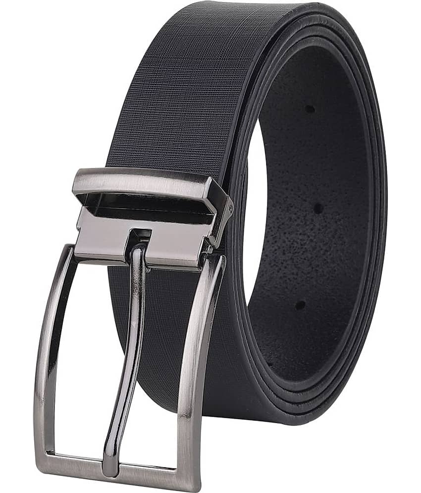 SUNSHOPPING - Black 100% Leather Men's Formal Belt ( Pack of 1 )