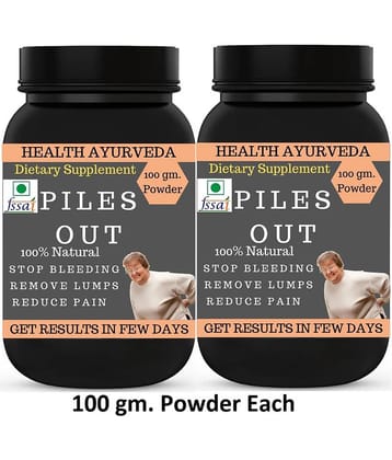 Health Ayurveda Piles Out Ayurvedic Piles Cure Powder 200 Gm Pack of 2