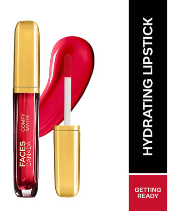 FACES CANADA Comfy Matte Wow Liquid Lipstick - Maroon Maven 05, 3.8ml , Long Lasting