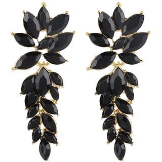 Multicrystals Dangler Earrings for Girls Alloy Material Made in India Earrings for Women's Fashion Jewellery for Party