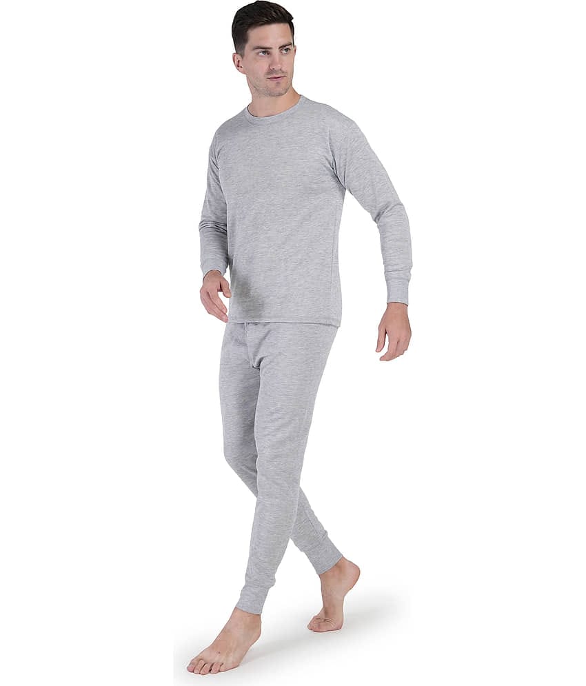 Forbro Pack of 1 Woollen Thermal Sets For Men's ( Grey )