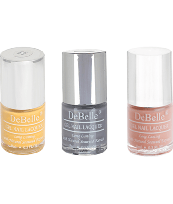 DeBelle Nail Polish Multi Glossy Pack of 3 24 mL
