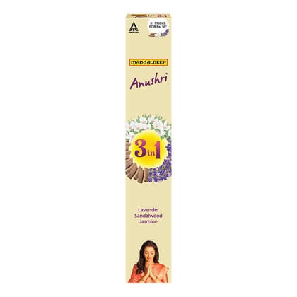 Mangaldeep Anushri 3 In 1 Lavender Sandalwood Jasmine