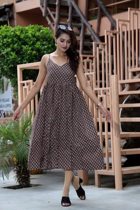 JAIPUR HANDBLOCK PRINT Dresses for Women Multicolor 3XL