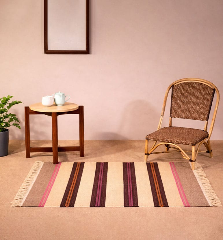 Handwoven Punja Durrie Asan
