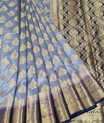 fab woven - Multicolor Jacquard Saree With Blouse Piece ( Pack of 1 )