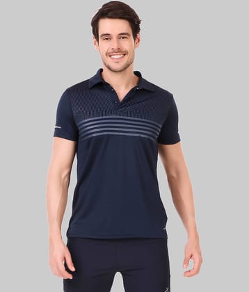 Vector X - Navy Polyester Regular Fit Men's Sports Polo T-Shirt ( Pack of 1 )