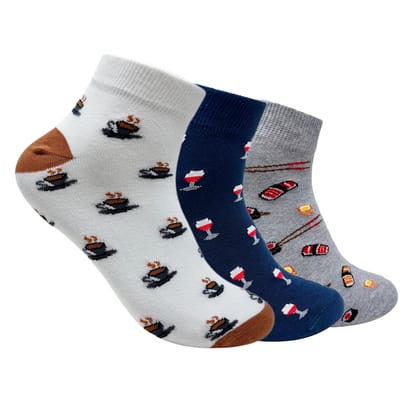 Ankle Set 3 Socks For Men - Yum Yum Toes