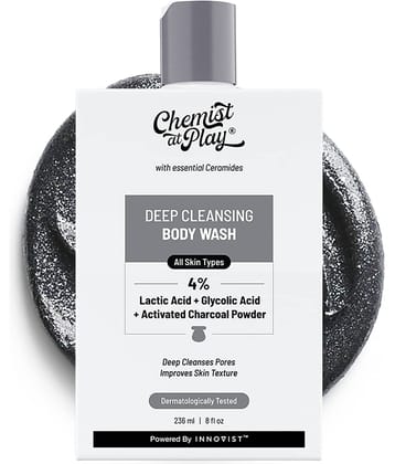 Chemist At Play Deep Cleansing Shower Gel Lactic Acid Body Wash Deep Cleanses Pores, 236ml (Pack of 1)