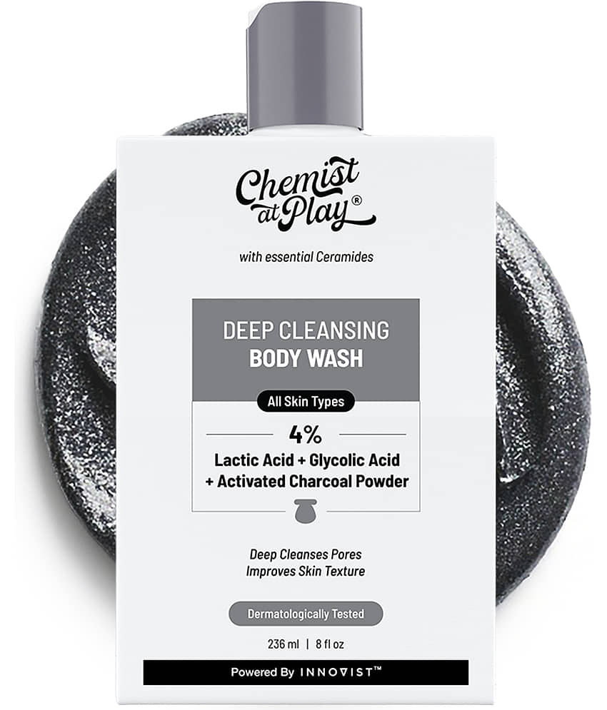 Chemist At Play Deep Cleansing Shower Gel Lactic Acid Body Wash Deep Cleanses Pores, 236ml (Pack of 1)