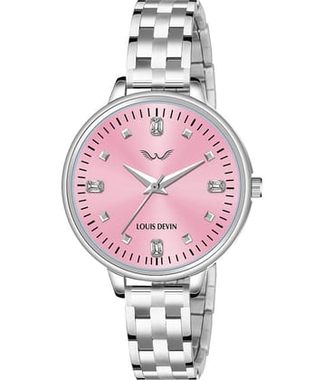 LOUIS DEVIN Silver Metal Analog Womens Watch