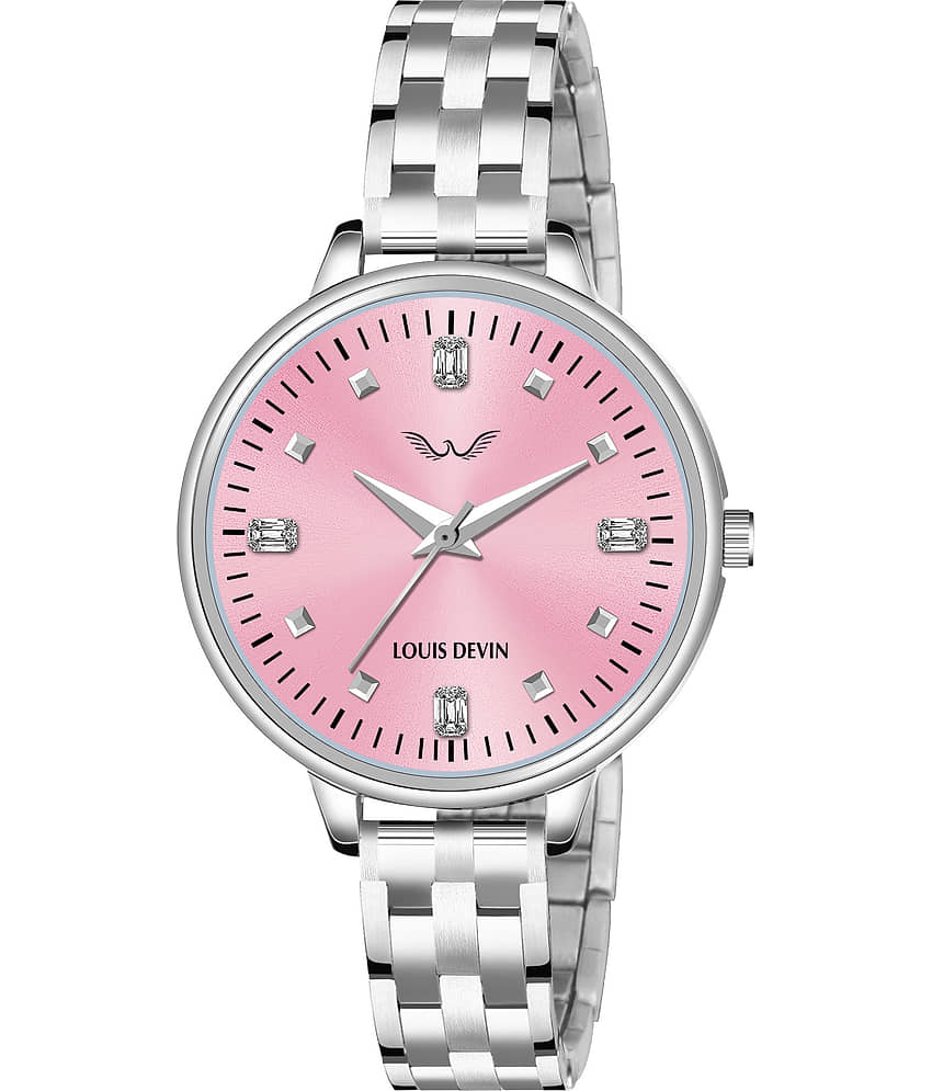 LOUIS DEVIN Silver Metal Analog Womens Watch