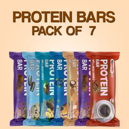 GetmyMettle Protein Bars (Assorted Pack) Pack of 7 - 30gm Each