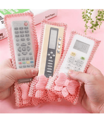 Beautiful and Attractive Remote, AC Cover Set of 3 Pink