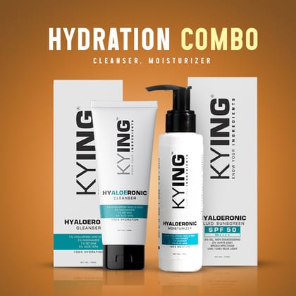 KYING Hydration Combo: Moisturizer 75ml & Face Cleanser 100ml