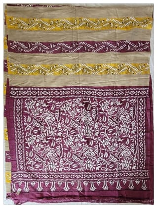 Kantha on Tussar 4-Tussar