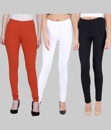 FnMe - Multicolor Lycra Women's Leggings ( Pack of 3 )