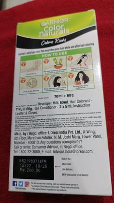 GARNIER COLOR NATURAL BLAC 70ML+60G