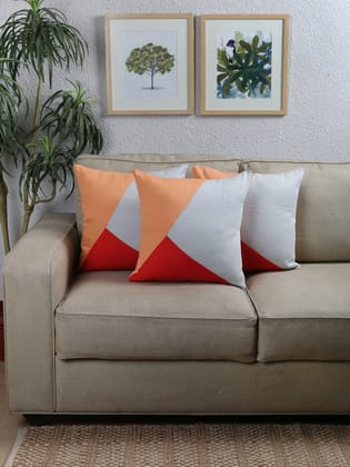 The Isosceles Triangles - Set Of 3 Cushion Covers (Grey) - Medium
