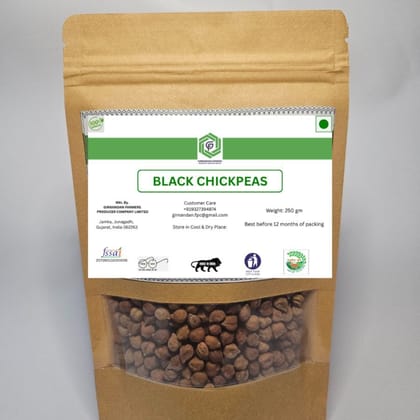 BLACK CHICKPEAS - 250 gm - One pack of chickpeas