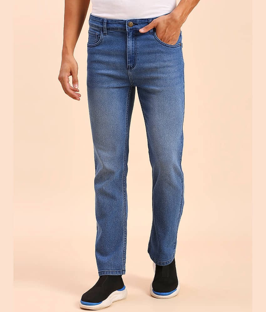 HJ HASASI Relaxed Faded Men's Jeans - Indigo Blue ( Pack of 1 )