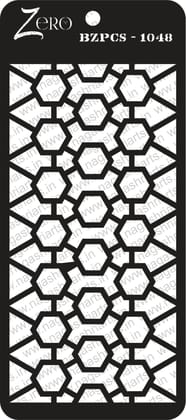 Brand Zero Pratibimb Craft Stencil - Code: BZPCS-1048 - Select Your Preferred Size