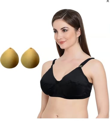 Mastectomy Cancer Pocket Embroidery Cotton Bra With Two Inserts