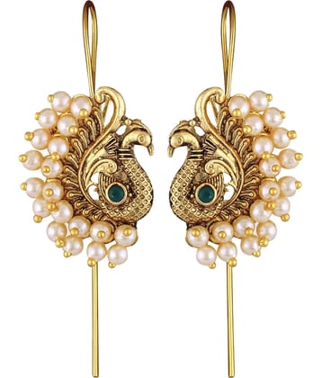 VIVASTRI Red Ear Lobe Support Earrings ( Pack of 1 )