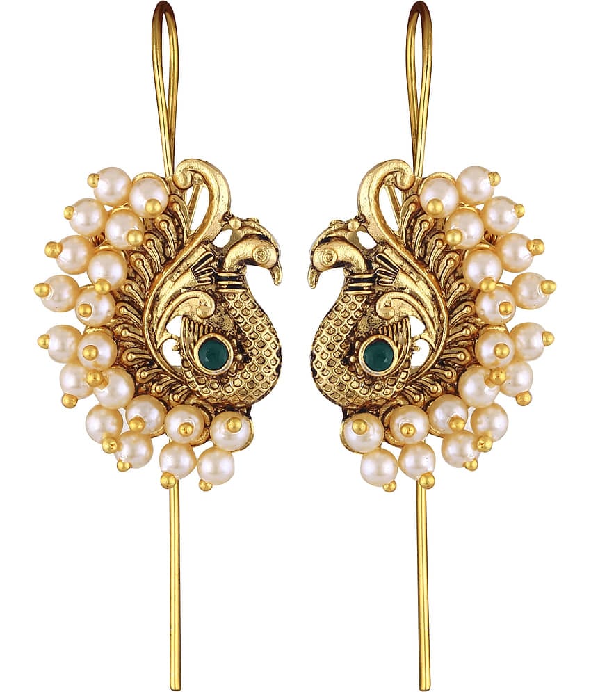 VIVASTRI Red Ear Lobe Support Earrings ( Pack of 1 )