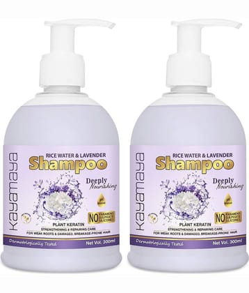Rice Water Shampoo for Weak Roots & Damaged, Breakage-Prone Hair - Pack of 2
