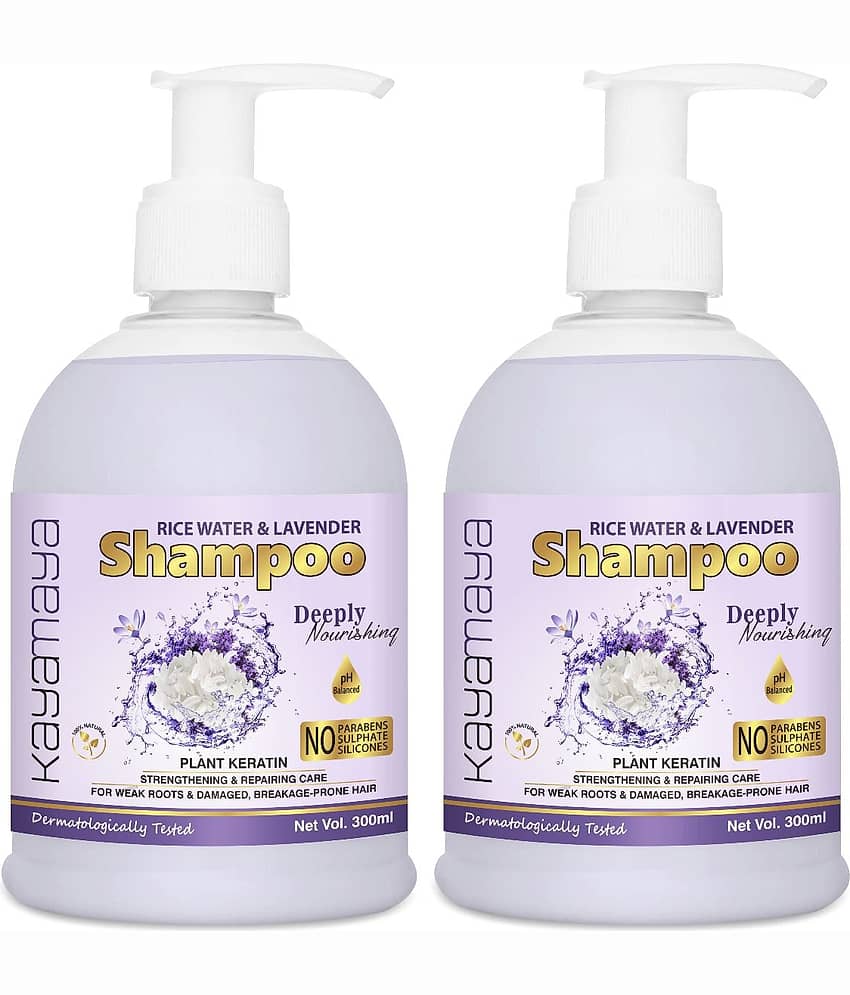 Rice Water Shampoo for Weak Roots & Damaged, Breakage-Prone Hair - Pack of 2