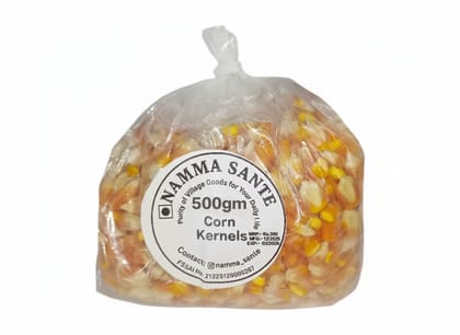 Corn Kernels, Makka Dana, Bhutta Dana, Maize Kernels, Dry Corn Seeds 500gm