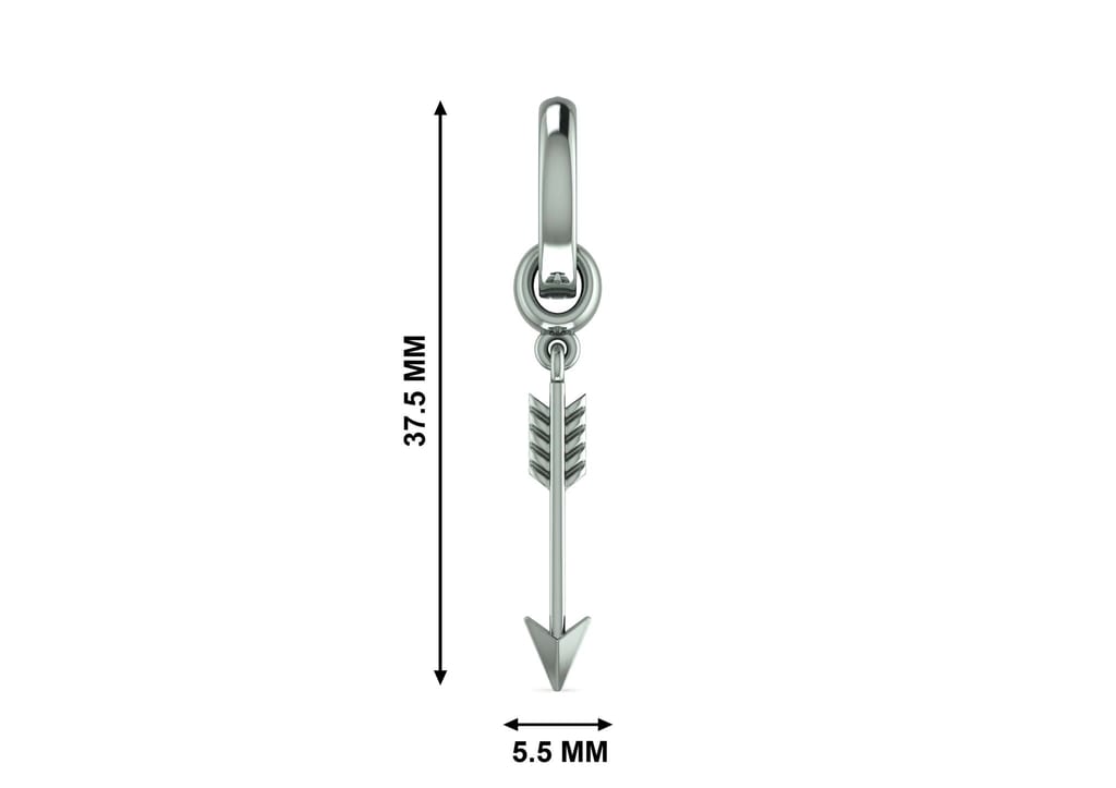 Swift Arrow Dangle Earring For Men (1 Pc Only)