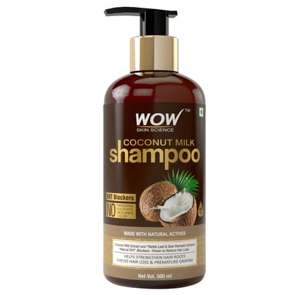 WOW Skin Science Coconut Milk Shampoo 500ml WOW Skin Science Coconut Milk Shampoo 500ml - Brown / 500 ml (Pack of 1)