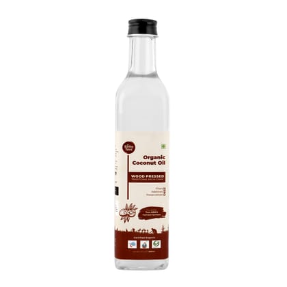 Earthy Tales Organics Organic Coconut Oil - Wood-Pressed Coconut Essence, 500 ml