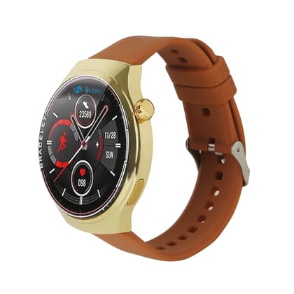 Bleat C18 Business Smartwatch – 2.01” Display, Heart Tracker, Metal Case, BT Calling, Wireless Smartwatch (Brown Strap, Free Size) Bleat C18 Business Smartwatch – 2.01” Display, Heart Tracker, Metal Case, BT Calling, Wireless Smartwatch (Brown Strap, Fre