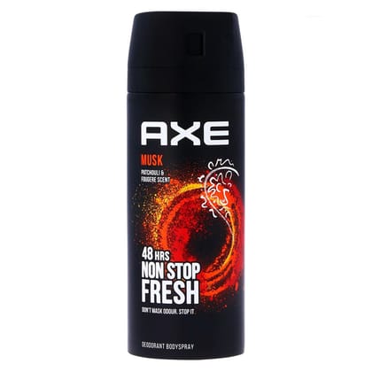Axe Musk Deodorant Body Spray for Men | 48H* Odour Protection | With Lavender, Geranium, and Vanilla notes| 150ml Axe Musk Deodorant Body Spray for Men | 48H* Odour Protection | With Lavender, Geranium, and Vanilla notes| 150ml - 150 ml (Pack of 1)