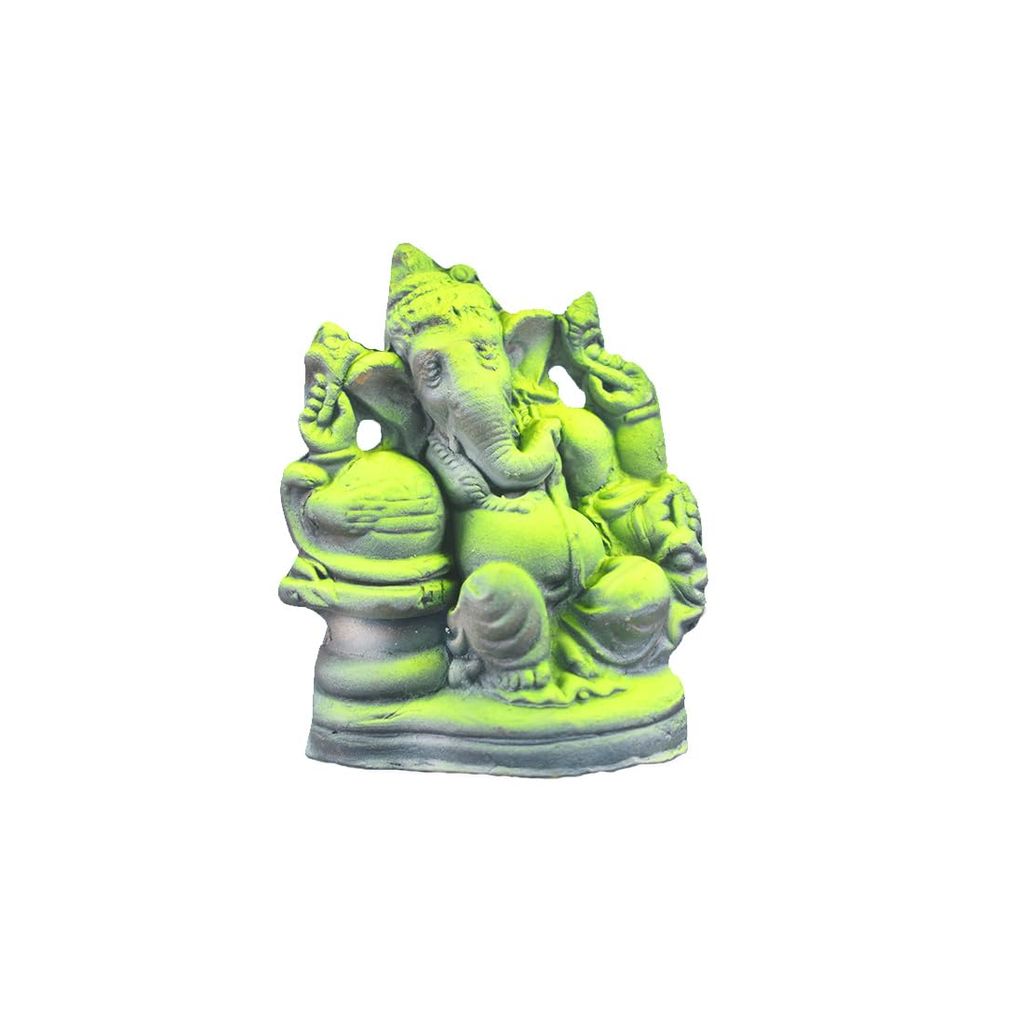 MAYAPURI Handmade Clay Sree Ganesh Murti Idol for Puja/Ganapati Statue for Decoration/Gift Item (4.5 inches) - Pooja Needs | Buy online on ZillyBuy