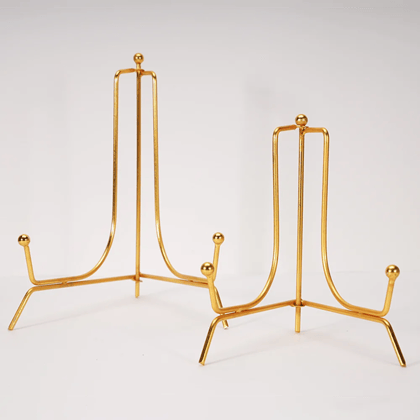 Golden Metal Foldable Stand-4"