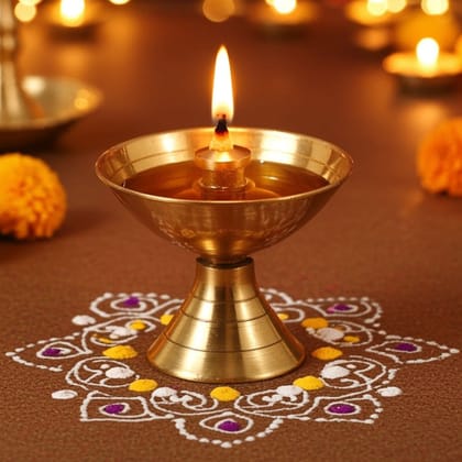 Brass Pyali Deepak No. 00000 (FMAS645 X)