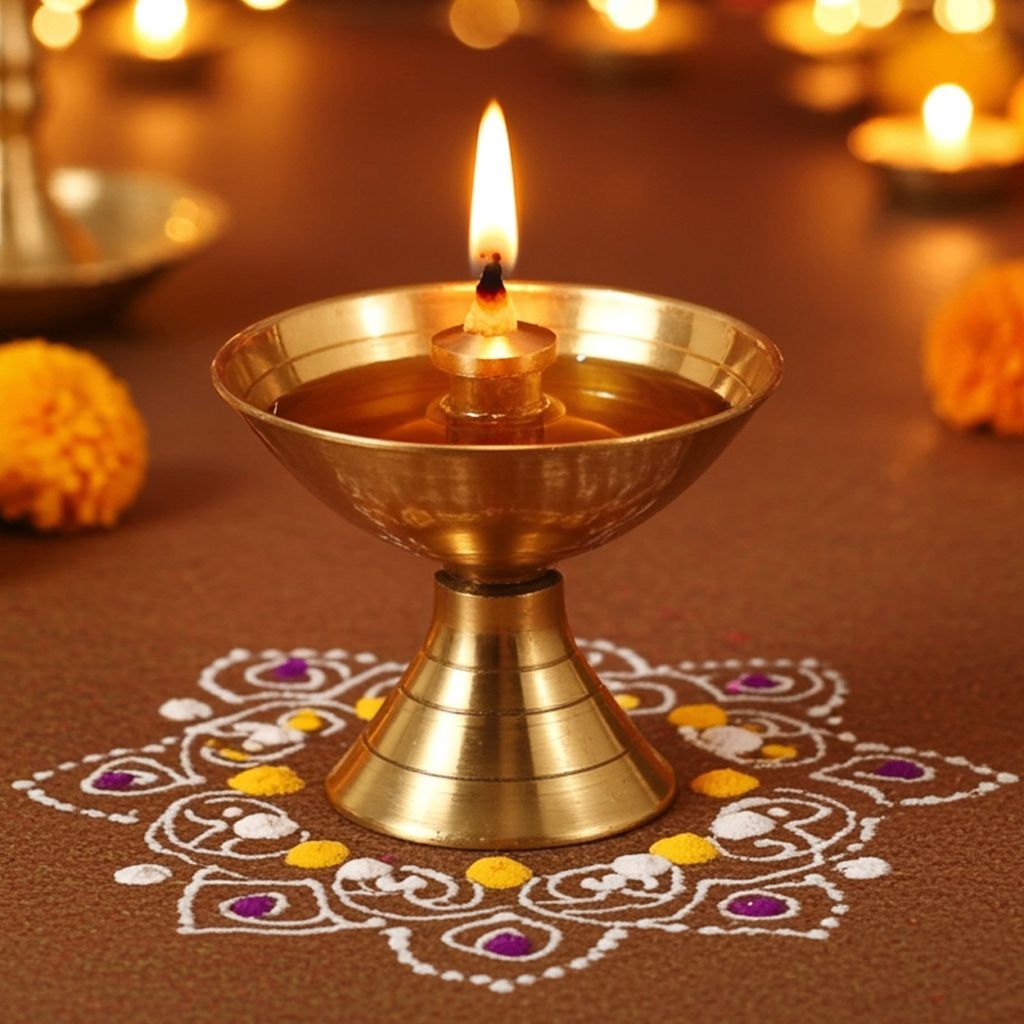 Brass Pyali Deepak No. 00000 (FMAS645 X)