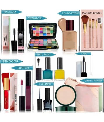 swenky full coverage makeup kit for women of all age group (Pack of 11)