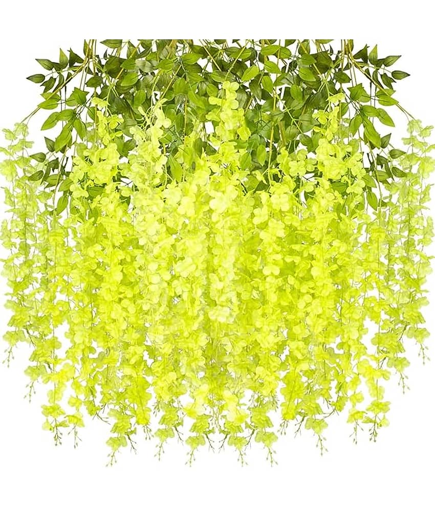 RealPBR - Green Wild Artificial Flower ( Pack of 4 )