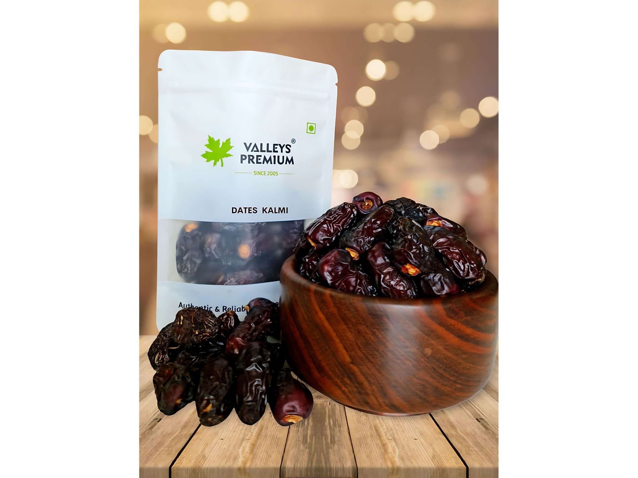 Valleys Premium Saudi Arabian Kalmi Dates  - 400 Gram