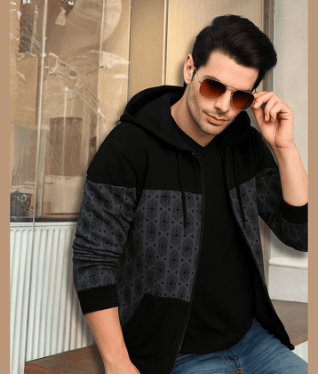 Rigo Fleece Hooded Men's Sweatshirt - Grey ( Pack of 1 )