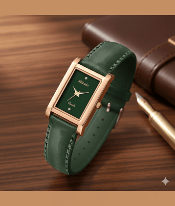 Mikado Green Silicon Analog Womens Watch