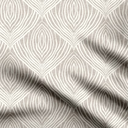 Floral Warm Minimalism Print Fabric-Cotton