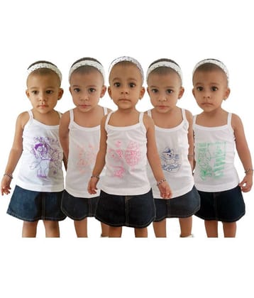 HAP Pack of 5 Girls Cotton ( White )