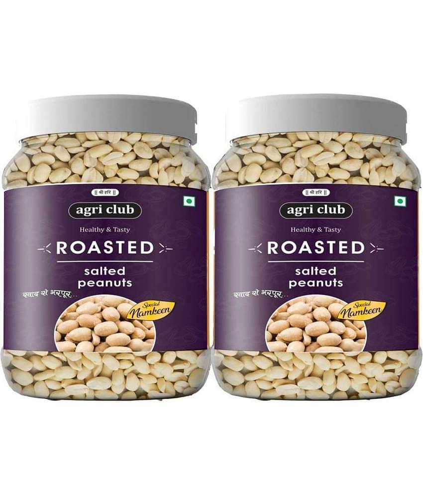 Agri Club Roasted Salted Peanut 500gm (pack of 2) Each 250gm
